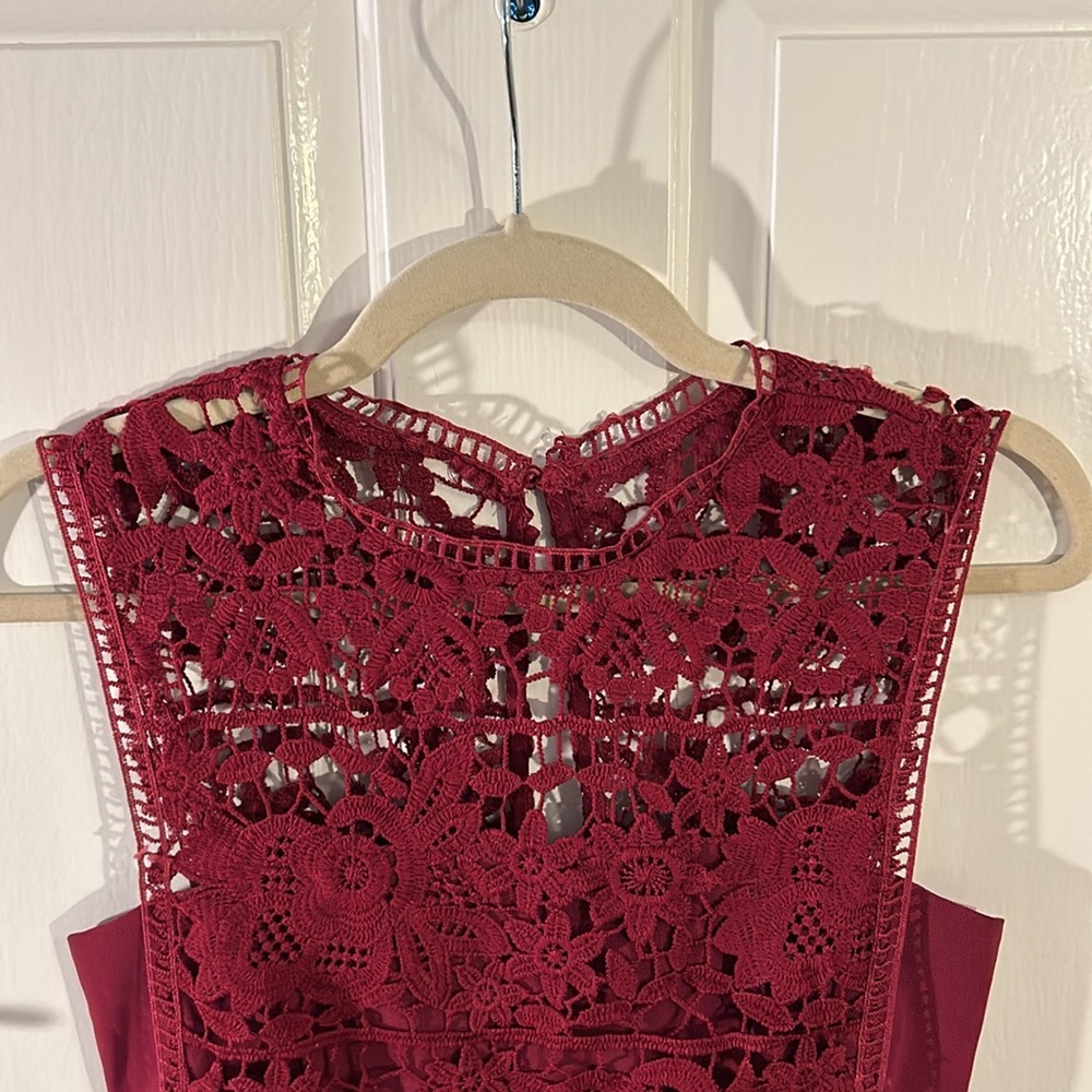 Romeo + Juliet Deep Burgundy Red Dress - image 2